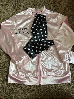 Pink Ladies Satin Bomber Jacket for Kids - Pink